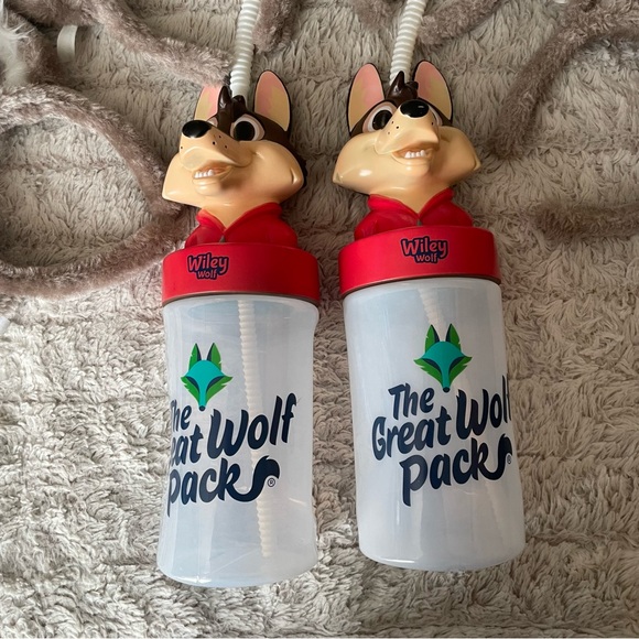 Great Wolf Lodge Wiley Souvenir Cups! Free Re-Fills! Plus Wolf Ears! - Picture 1 of 7